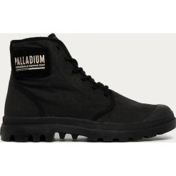 Palladium - Trampki. Czarne trampki męskie Palladium, bez wzorów, z gumy, na sznurówki. Za 429,90 zł.