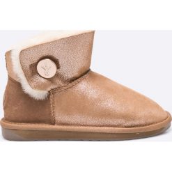 Emu Australia - Botki Denman Mini. Różowe buty zimowe damskie EMU Australia, z materiału, na obcasie. W wyprzedaży za 399,90 zł.