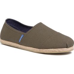 Espadryle JACK&JONES - Jfwespadrille Canvas 12169385 Olive Night. Zielone espadryle męskie Jack&Jones, bez wzorów, z tworzywa sztucznego. Za 109,00 zł.