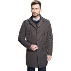 Płaszcz granton brąz. Czarne płaszcze męskie marki Recman, m, bez wzorów, bez kaptura. Za 249,99 zł.