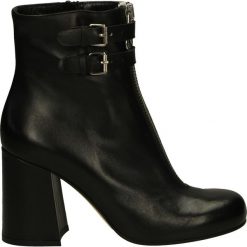 Botki - 8052 VIT NERO. Czarne botki damskie skórzane marki Venezia. Za 289,00 zł.