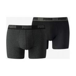 Puma 2-pack Bokserki Czarny Szary. Szare bokserki męskie Puma, bez wzorów, z elastanu. Za 76,95 zł.