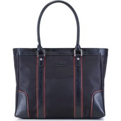 Torba na laptopa. Czarne torby męskie skórzane Wittchen, w paski, ze skóry, eleganckie, małe. W wyprzedaży za 599,90 zł.