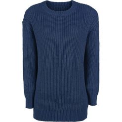Swetry klasyczne damskie: Urban Classics Ladies Basic Crew Sweater Sweter z dzianiny granatowy