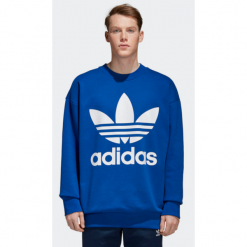 Bluza adidas Originals Oversize CW1238. Bluzy męskie Adidas, xl, bez wzorów, z bawełny, street, z kontrastowym kołnierzykiem, bez rękawów, bez kaptura. W wyprzedaży za 169,99 zł.