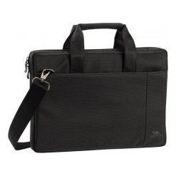 Riva Case Central 13" czarna. Czarne torby na laptopa RivaCase, w paski, z materiału, eleganckie. Za 129,00 zł.