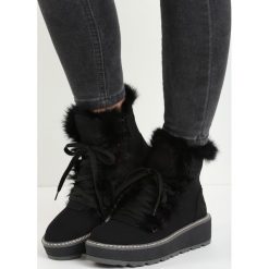 Czarne Śniegowce Everything is Perfect. Czarne buty zimowe damskie Born2be. Za 99,99 zł.