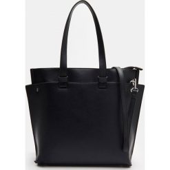 Torba typu shopper - Czarny. Czarne torby damskie na zakupy Cropp, bez wzorów, bez dodatków. Za 79,99 zł.