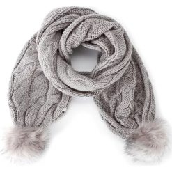 Szal LIU JO - Sciarpa 30x160 Trecc A18227 M0300 Inox 63915. Szare szaliki damskie Liu Jo, z materiału. W wyprzedaży za 209,00 zł.