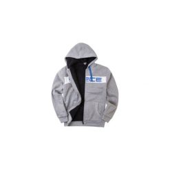 Bluza męska z kieszeniami, ze ściągaczami, z kapturem, rozpinana ZE SZNURKIEM, z futerkiem. Niebieskie bluzy męskie rozpinane TXM, m, z kapturem. Za 29,99 zł.