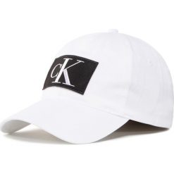 Czapka z daszkiem CALVIN KLEIN JEANS - Essentials Cap K60K606890 WHT. Białe czapki damskie Calvin Klein Jeans, bez wzorów, z bawełny. Za 159,00 zł.