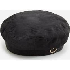 Zakardowy beret - Czarny. Czarne berety damskie Reserved, bez wzorów, z żakardem. W wyprzedaży za 19,99 zł.
