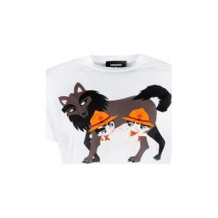 T-shirty z krótkim rękawem Dsquared -. Białe t-shirty męskie Dsquared, xxl, bez wzorów, bez kołnierzyka, krótkie. Za 489,00 zł.