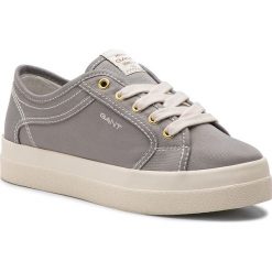Sneakersy GANT - Aurora 18538434 Sleet Gray G841. Szare półbuty damskie GANT, z tworzywa sztucznego. W wyprzedaży za 219,00 zł.