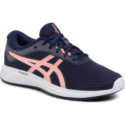 Buty ASICS - Patriot 11 1012A484 Peacoat/Sun Coral 400. Niebieskie buty sportowe damskie Asics, z materiału, sportowe, do biegania. Za 249,00 zł.