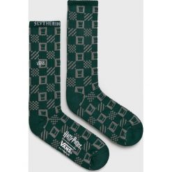 Vans - Skarpety x Harry Potter. Zielone skarpetki męskie Vans, bez wzorów, z elastanu. Za 59,90 zł.
