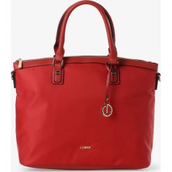L.Credi - Damska torba shopper – Elena, czerwony. Czerwone torby damskie na zakupy L.Credi, bez wzorów, ze skóry, eleganckie, bez dodatków. Za 299,95 zł.
