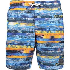 Szorty kąpielowe "Print Leisure" w kolorze niebiesko-pomarańczowym. Niebieskie kąpielówki męskie Speedo, s, bez wzorów, z materiału. W wyprzedaży za 115,95 zł.