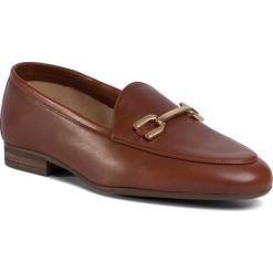 Lordsy UNISA - Dalcy Na Saddle. Pomarańczowe półbuty damskie Unisa, na co dzień, bez wzorów, ze skóry, bez obcasa, na obcasie, bez zapięcia. Za 389,00 zł.