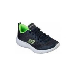 Buty Dziecko Skechers DYNA-LITE. Niebieskie trampki chłopięce Skechers, bez wzorów, bez zapięcia. Za 141,32 zł.