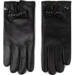 Rękawiczki Damskie GUESS - Not Coordinated Gloves AW7997 LEA02 BLA. Czarne rękawiczki damskie Guess, z aplikacjami, ze skóry. W wyprzedaży za 169,00 zł.