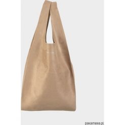 Shopper bag damskie: HOBO BAG – Karmelowa