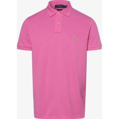Polo Ralph Lauren - Męska koszulka polo – Slim fit, różowy. Różowe koszulki męskie Polo Ralph Lauren, m, bez wzorów, sportowe, polo, bez rękawów. Za 449,95 zł.