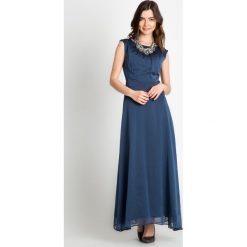 Sukienki: Granatowa elegancka sukienka maxi QUIOSQUE