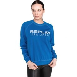 Replay Bluza Niebieski. Niebieskie bluzy damskie Replay, m, z nadrukiem, z bawełny. Za 464,95 zł.
