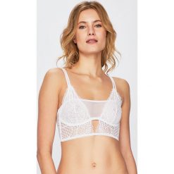 Undiz - Biustonosz. Białe biustonosze Undiz, z haftami, z elastanu. W wyprzedaży za 59,90 zł.