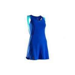 Sukienka tenisowa Dry Light 990 damska. Niebieskie sukienki damskie ARTENGO, bez wzorów, z elastanu, bez kołnierzyka, bez rękawów. Za 89,99 zł.