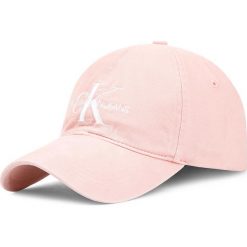 Czapka z daszkiem CALVIN KLEIN JEANS - J Monogram Cap W K60K605282 636. Różowe czapki damskie Calvin Klein Jeans, bez wzorów, z bawełny. W wyprzedaży za 109,00 zł.