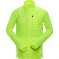Kurtka funkcyjna "Baryl" w kolorze zielono-żółtym. Zielone kurtki męskie marki Alpine Pro, m, z materiału. W wyprzedaży za 152,95 zł.