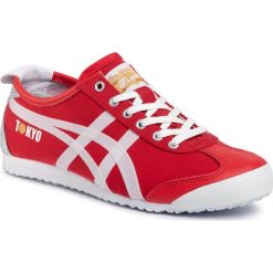 Sneakersy ONITSUKA TIGER - Mexico 66 1183A730 Classic Red/White 600. Czerwone półbuty damskie Onitsuka Tiger, na co dzień, bez wzorów, ze skóry, bez obcasa, na płaskiej podeszwie, bez zapięcia. W wyprzedaży za 299,00 zł.