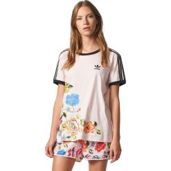 Bluzki damskie: Adidas Koszulka damska Floralita 3 Stripes Tee różowa r. 34 (BR5168)