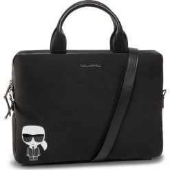 Torba na laptopa KARL LAGERFELD - 205W3242 Black. Czarne torby na laptopa KARL LAGERFELD, bez wzorów, ze skóry ekologicznej. Za 599,00 zł.