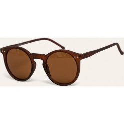 Answear - Okulary RayFlector. Pomarańczowe okulary przeciwsłoneczne damskie ANSWEAR, okrągłe. Za 59,90 zł.