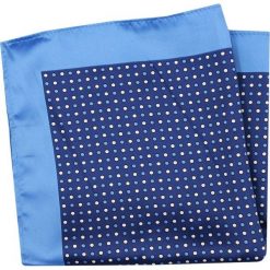 Oryginalna Poszetka Męska w Kropki, Grochy- Alties - Granatowo-Niebieska POSZALTS0008. Niebieskie poszetki męskie Alties, w grochy, eleganckie. Za 27,00 zł.