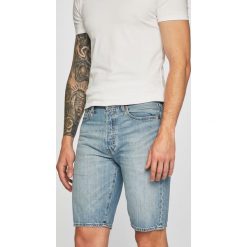 Levi's - Szorty jeansowe 501. Niebieskie spodenki i szorty męskie Levi's®, s, z aplikacjami, z bawełny, casualowe. W wyprzedaży za 159,90 zł.
