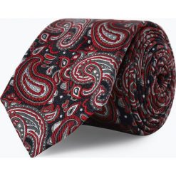 Andrew James - Krawat jedwabny męski, niebieski. Niebieskie krawaty męskie Andrew James, bez wzorów, z jedwabiu, eleganckie. Za 129,95 zł.