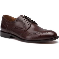 Półbuty GEOX - U Saymore A U825LF 0043 C6027 Ebony. Pomarańczowe buty wizytowe męskie Geox, bez wzorów, ze skóry, eleganckie, bez zapięcia. W wyprzedaży za 579,00 zł.
