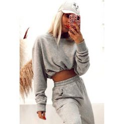Bluza damska SEVELINA GREY. Szare bluzy sportowe damskie IVET, bez wzorów, bez rękawów, bez kaptura. W wyprzedaży za 79,00 zł.