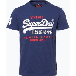Superdry - T-shirt męski, niebieski. Niebieskie t-shirty męskie Superdry, m. Za 99,95 zł.