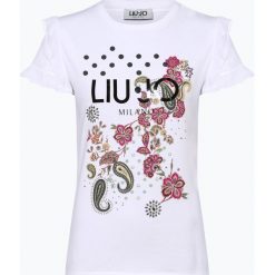 Liu Jo Collection - T-shirt damski, czarny. Czarne t-shirty damskie Liu Jo Collection, l, z nadrukiem, z szyfonu, bez kołnierzyka. Za 329,95 zł.