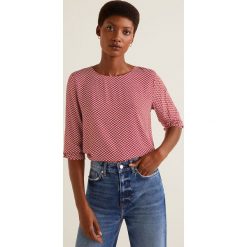 Mango - Bluzka Paris. Czarne bluzki damskie Mango, s, bez wzorów, z wiskozy, eleganckie, z okrągłym kołnierzem, bez rękawów. W wyprzedaży za 69,90 zł.