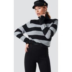 Rut&Circle Dzianinowy golf Tinelle - Black,Grey,Multicolor. Szare golfy damskie marki Rut&Circle, z dzianiny. Za 80,95 zł.