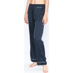 Emporio Armani - Spodnie piżamowe. Niebieskie piżamy damskie marki Emporio Armani, s, z poliesteru. W wyprzedaży za 219,90 zł.