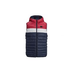 Kurtki pikowane Dziecko Jack Jones JJEBOMB BODY WARMER HOOD JUNIOR 12160286. Niebieskie kurtki chłopięce Jack & Jones, bez wzorów, bez kaptura. Za 166,16 zł.