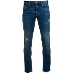 Mustang jeansy męskie Vegas 31/34 ciemny niebieski. Niebieskie jeansy męskie Mustang, m, bez wzorów, z jeansu. W wyprzedaży za 239,00 zł.