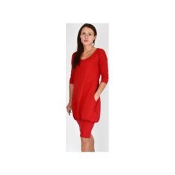 Diana - sukienka dzianinowa XS - 4XL. Zielone sukienki damskie Collibri, na co dzień, xl, bez wzorów, z bawełny, biznesowe, bez kołnierzyka, bez rękawów, proste. Za 199,00 zł.